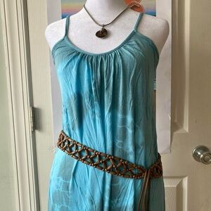 Love Tanjane Maxi Blue Tie Dye Dress